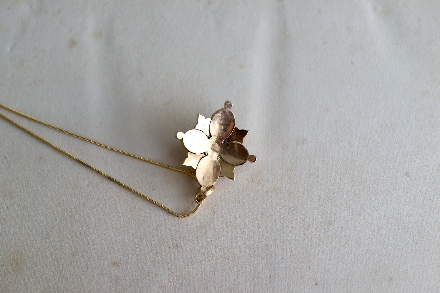 Victorian Banded Agate Maltese Cross Necklace