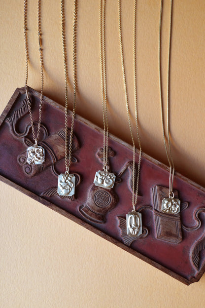 Relievo Necklace - Peaches and Pit “Tenderhearted”