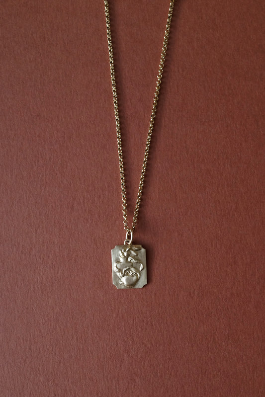 Relievo Necklace - Apple, Vase and Olive “Peaceable”
