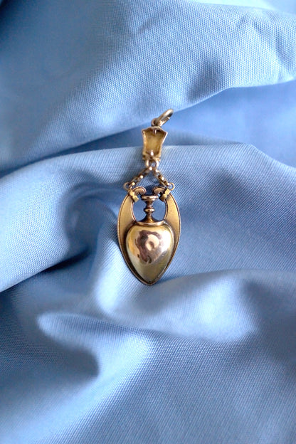 Exceptional Victorian Etruscan Revival Amphora Pendant