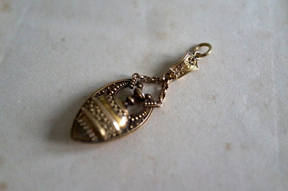 Exceptional Victorian Etruscan Revival Amphora Pendant