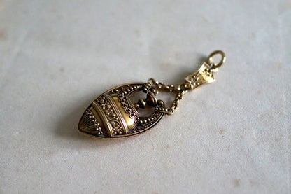 Exceptional Victorian Etruscan Revival Amphora Pendant