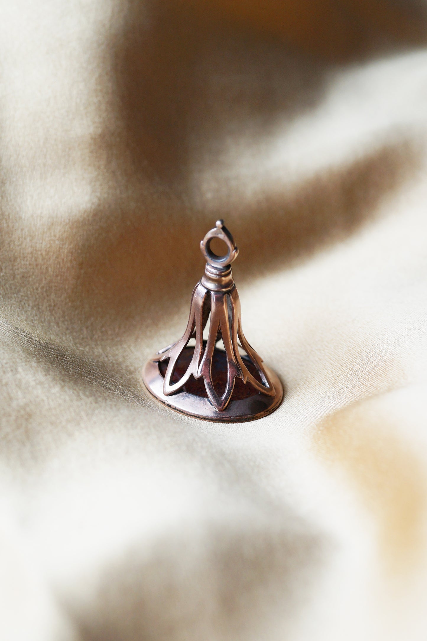 Georgian Heart Padlock Jasper Wax Seal — "I have the key"