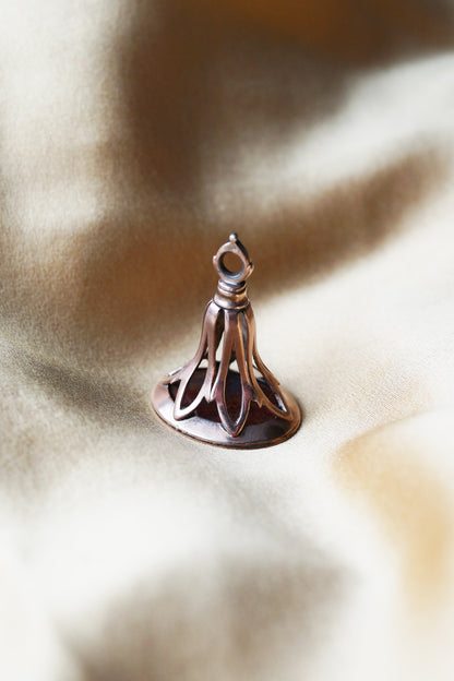 Georgian Heart Padlock Jasper Wax Seal — "I have the key"