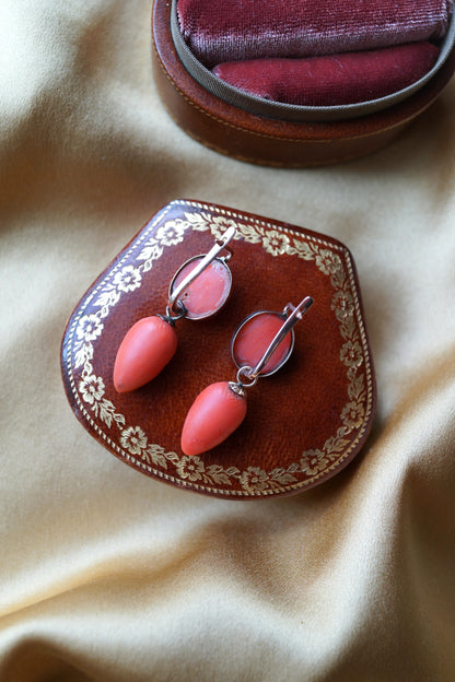 Victorian Grand Tour Day to Night Earrings with Acorns c.1850