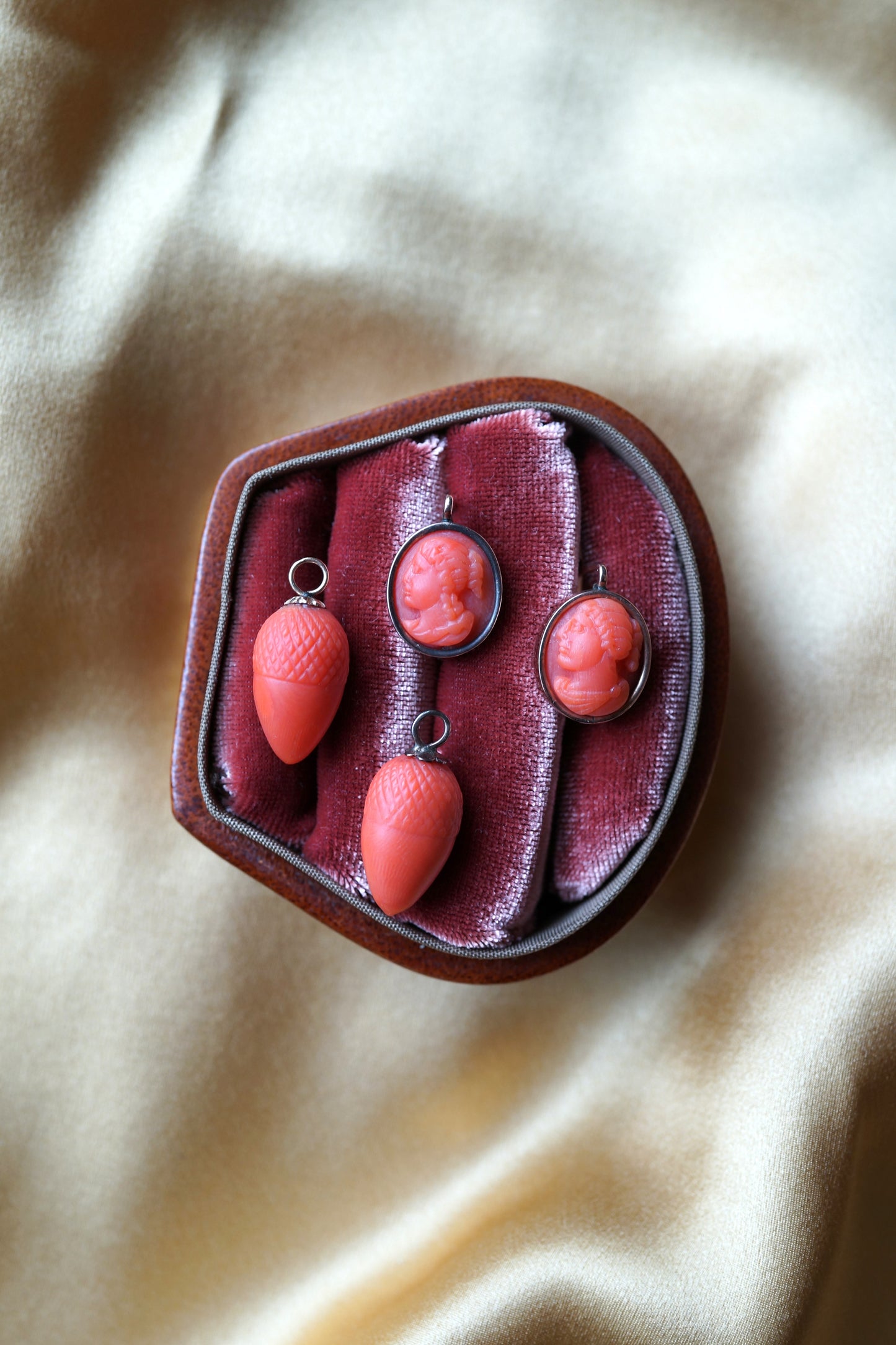 Victorian Grand Tour Day to Night Earrings with Acorns c.1850