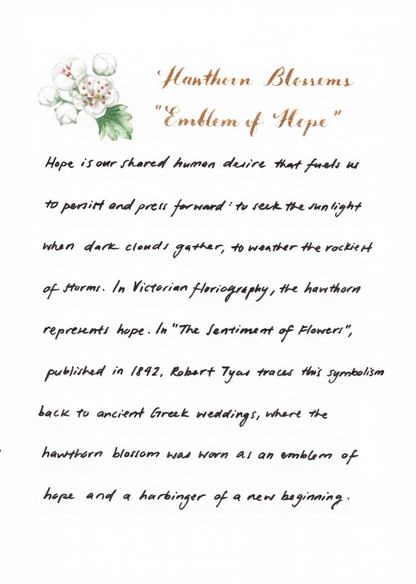 Relievo Necklace - Hawthorn Blossoms “Emblem of Hope”